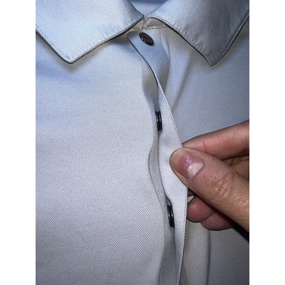 Tiger Woods Platinum Polo Shirt Mens Size XXL Gray Dri-Fit Golf Snap Button READ - Picture 6 of 16